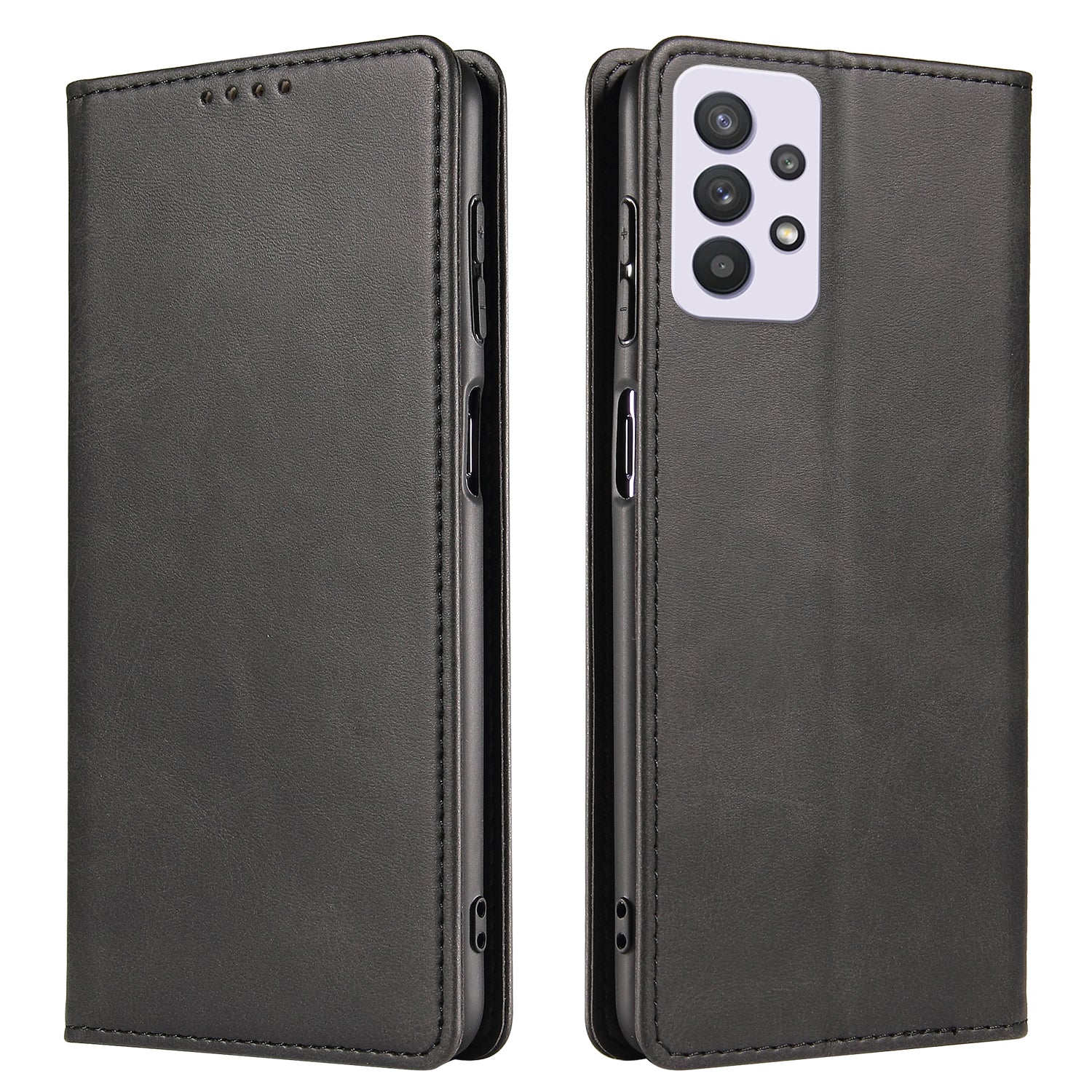 PU Leather Anti-fall Phone Case For Samsung Galaxy A33 5G Wallet Stand Calf Texture Protective Phone Cover PU Leather Anti-fall Phone Case For Samsung Galaxy A33 5G Wallet Stand Calf Texture Protective Phone Cover